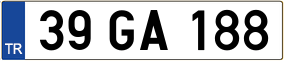 Trailer License Plate